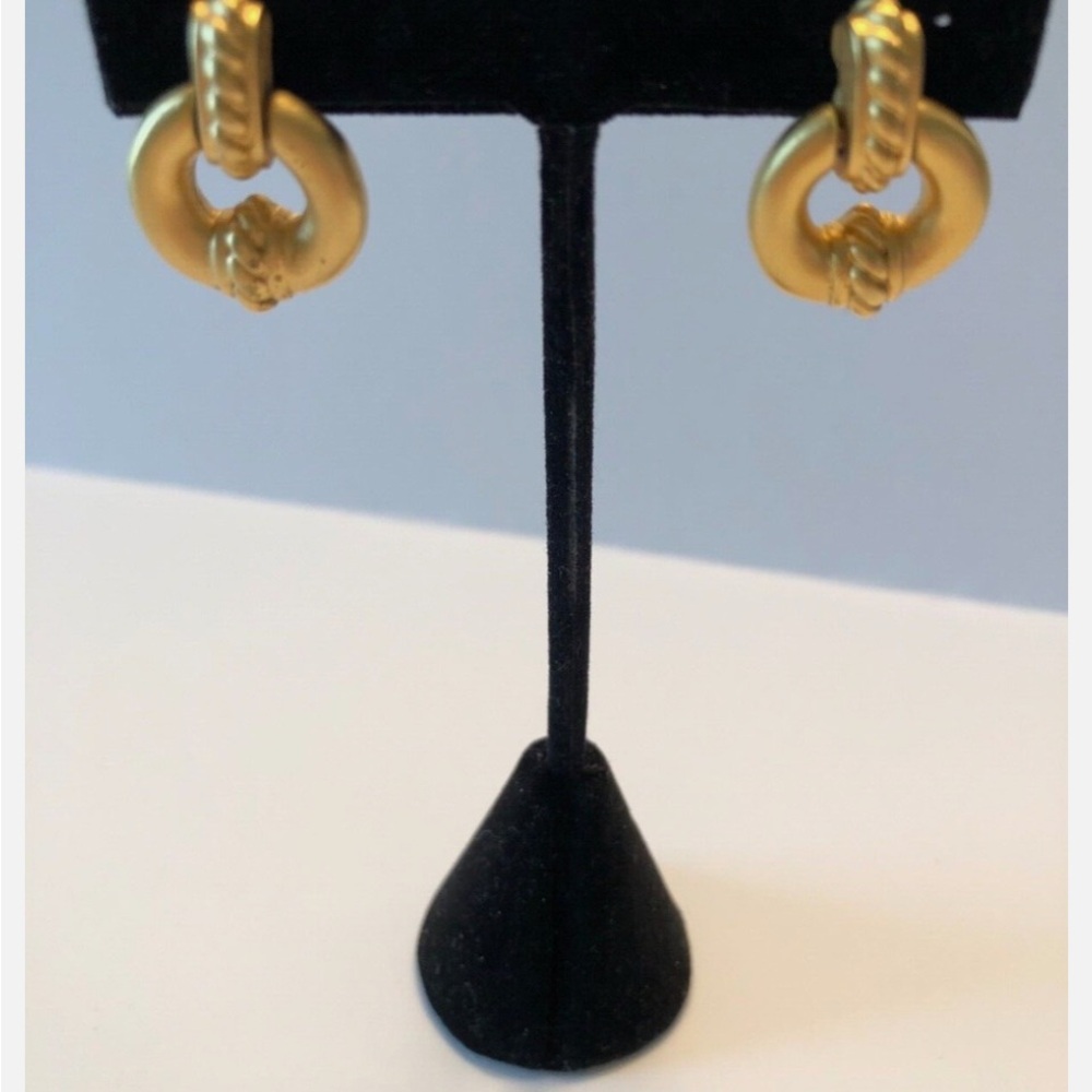 Vintage Givenchy Gold Drop Earrings